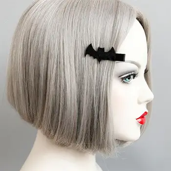 

5Pcs Hair Clips Halloween Bat Decor Hair Accessories Duckbill Hairpins Bang Grip For Party Costume Styling Tip Clip