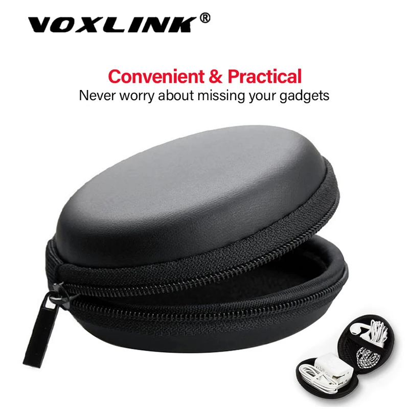 

VOXLINK Lightweight waterproof storage zipper headset storage bag for Headphone memory card flash drive USBcable All small items