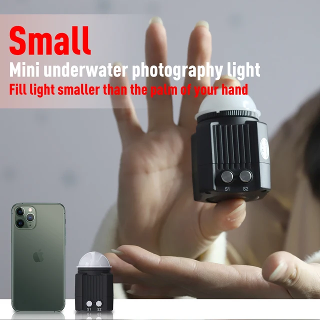 Luce LED SL-19 Per Immersioni - 60m Impermeabile, 2000LM, Per Fotocamere Subacquee - Foto 13