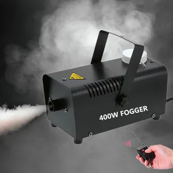 

400W Fog Machine For Halloween Party Wedding Stage Effect Wire Or Wireless Remote Control Mini Fog Machine Fogger Smoke Ejector