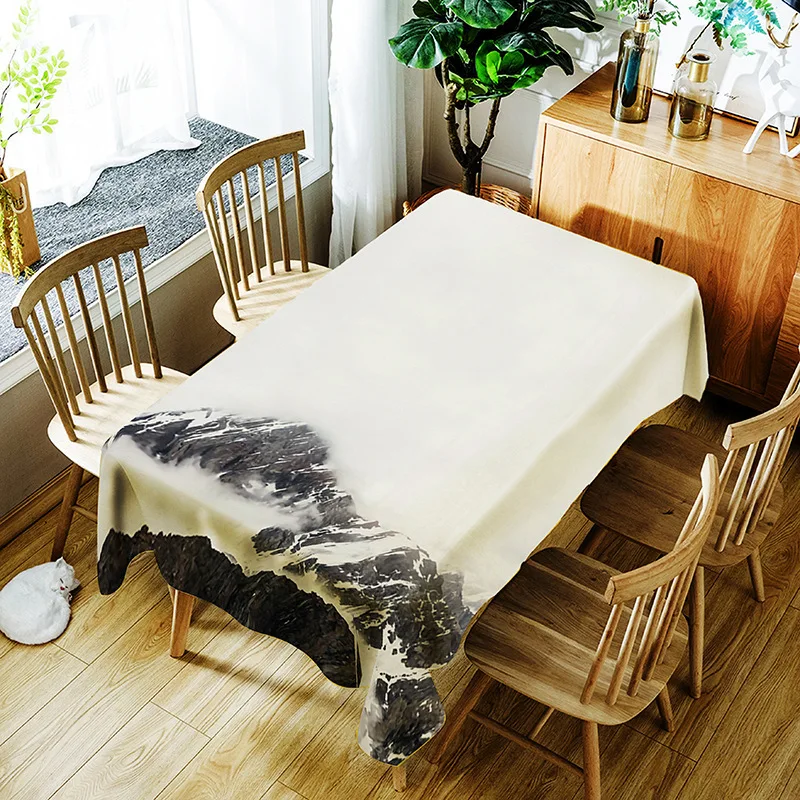 

Peak Tablecloth Waterproof Decorative Decorative Table Cover Tapetes Table Cover Protector Table Cloth Dining Kitchen