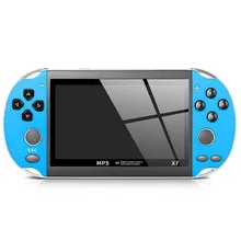 X7 двойной рокер ручной 4,3 дюймов Большой экран 8 большой симулятор 8 гб поддержка игры скачать ТВ выход портативная игровая консоль