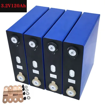 

New Lifepo4 3.2v 120ah rechargeable battery 3.2v 12V 120ah battery Suitable for Solar Energy long life 3500 Cycles EUUS TAX FREE