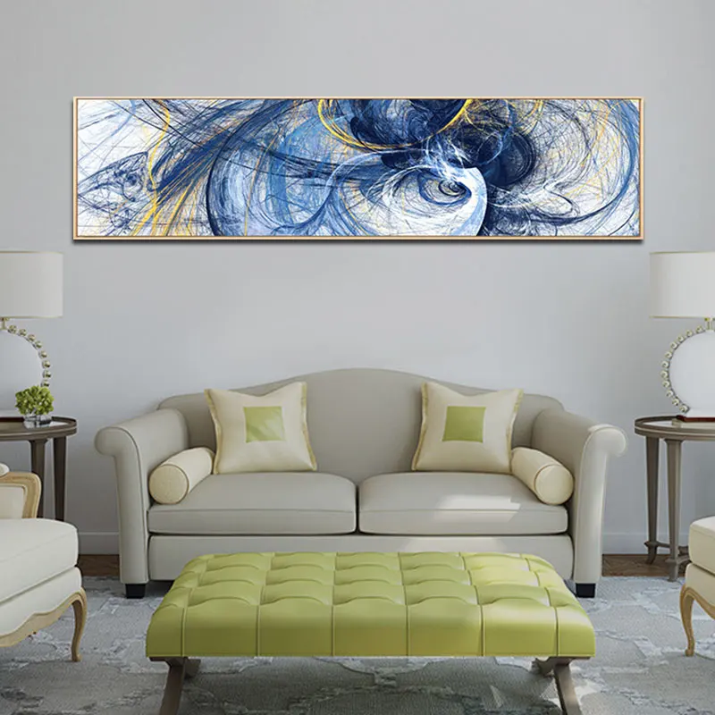 Não emoldurado abstrato colorido linha quadros da arte da lona quadros de parede cartazes decorativos para sala estar quarto hotel decoração casa