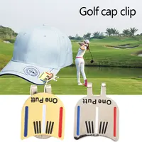 Golf Ball Marker One Putt Magnetic Protect Golf Hat Clip Golf Cap Clip Storage Gift Club Sign Sports Durable Alloy Decoration
