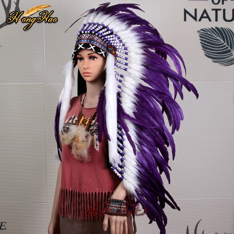 indian Feather headdress replica made 