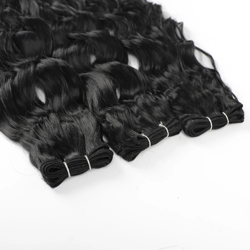 30 Inch Synthetic Curly Hair Weave Bundles Natural Color Synthetic Hair Extensions For Women Wefts African Curls