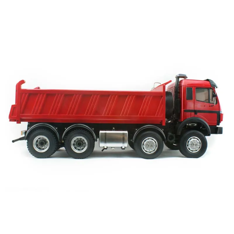 Для DE SHOPPER LESU 1/14 RC Металл DIY Bz 8*8 самосвал гидравлический окрашенный Красный цвет