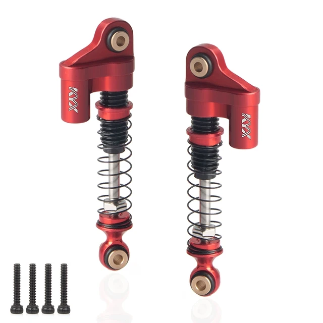 KYX Produces Aluminum Alloy Metal Shock Absorber Red Parts Axial SCX24 RC Remote Control Model Car Accessories