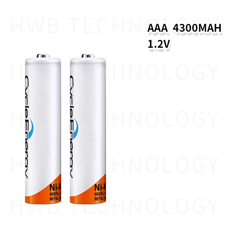 12 шт./партия оригинальные брендовые новые Ni-MH AAA 3A аккумуляторные батареи 1,2 в 4300 мАч аккумуляторная батарея