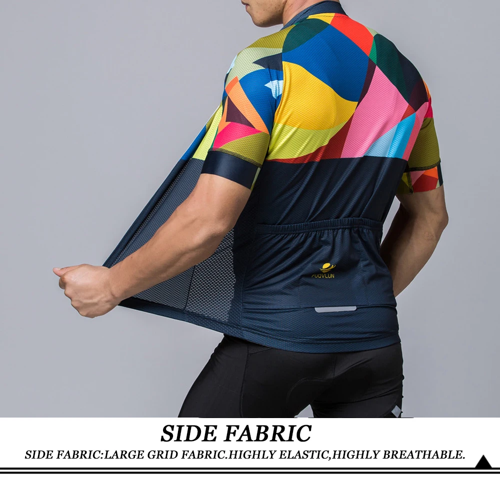 FUQVLUN Summer Cycling Jersey Breathale Mountain Bike Clothing Quick-Dry Racing MTB Bicycle Clothes Uniform Cycling Clothing