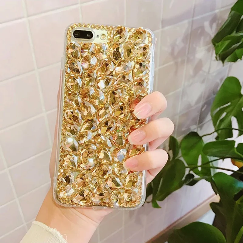 CHAOLIDA-Free-Shipping-DIY-Rhinestone-Cell-Phone-Funda-Capa-for-Iphone-X-6-6s-6Plus-7 (3)