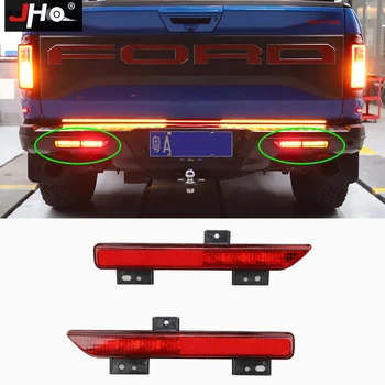 

JHO Rear Bumper Reflector LED Fog Lamp with Turn Signal Light For Ford F150 Raptor 2017-2019 2018 Gen 2 Car Accessories