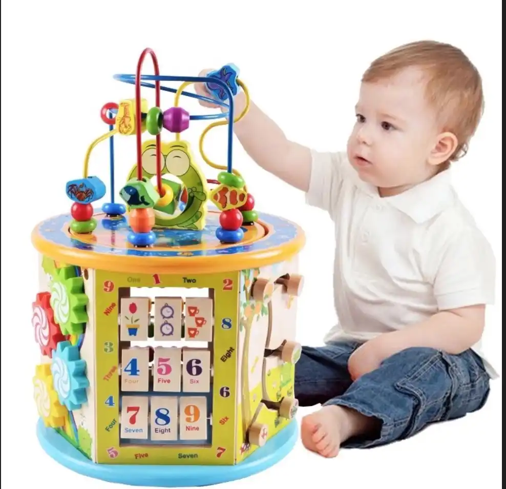 19 Baby Around Beads Beaded Treasure Box Baby Children S Toy Building Blocks 1 2 3 Years Old 6 12 Months Puzzle Boys And Girls Color Shape Aliexpress