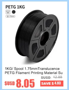 AW PLA 1.75mm 1kg Tolerance +/-0.02mm Filament Environmentally Friendly Non-toxic 100% No Bubble for FDM 3D Printer Materials
