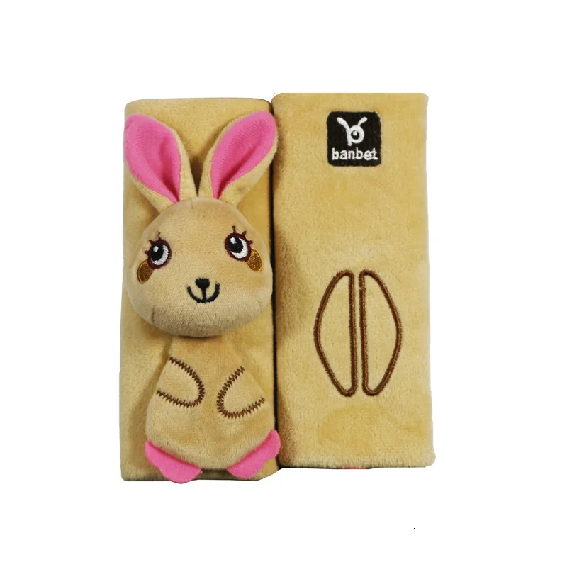 Rabbit 1 шт., высокое качество, детский автомобильный ремень безопасности, чехол, подушка, милая лягушка, панда, аксессуары для детской коляски, подушки - Цвет: Rabbit