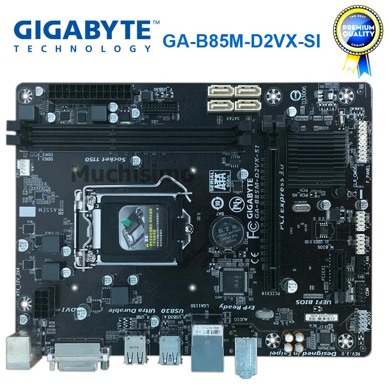 Gigabyte GA-B85M-D2VX-SI оригинальная материнская плата LGA 1150 DDR3 USB3.0 SATA3.0 16G B85 B85M-D2VX рабочего стола материнской платы Восстановленное