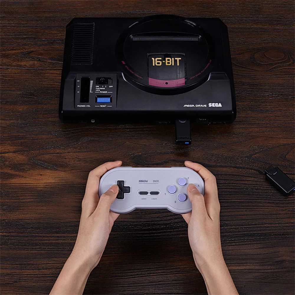 8BitDo Ретро Bluetooth приемник для Mega Drive sega Genesis/PS3/PS4/XBox/Switch Pro Joy-Con/Wi uPro беспроводной контроллер геймпад