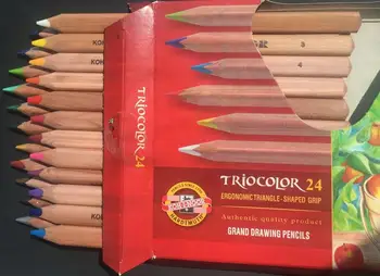 

24pc/set new jumbo nature color pencil цветной свинец lapis de cor thick rod drawing pencil Koh-I-Noor art supply لون الرصاص