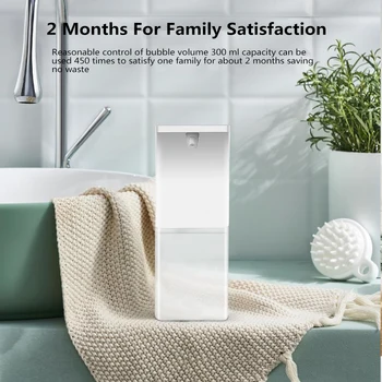 

300ml Touchless Automatic Soap Dispenser Hand-free Induction Foam