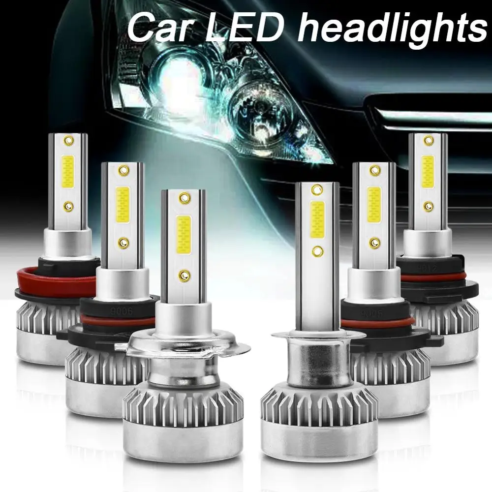 

2 Pcs/Set 6000K White Light Car LED Headlight Set H1/H7/9005-HB3/9006-HB4/H9H10H11/9012/H4-H / L
