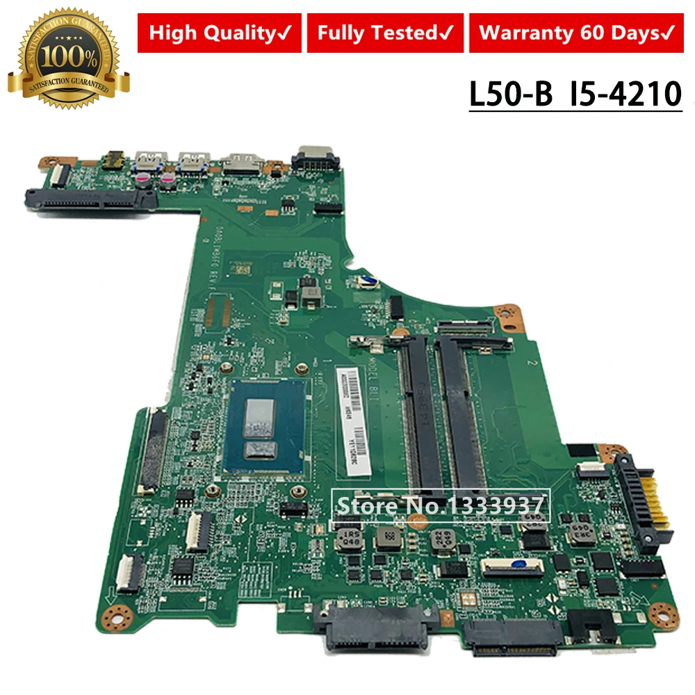 Материнская плата A000300080 для ноутбука TOSHIBA SATELLITE L50 L50-B L55 серии I5-4210U SR1EF DA0BLIMB6F0