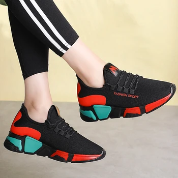 

Sneakers Women's Lightweight Soft Platform Running Shoes Breathable Mesh Casual Women's Shoes 2020 Zapatos De Mujer VT1252
