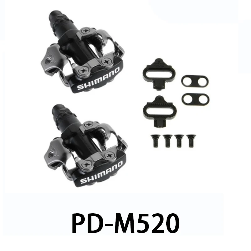 PD M520 педаль SPD MTB горный велосипед самоблокирующиеся бесклипсовые педали с шипами