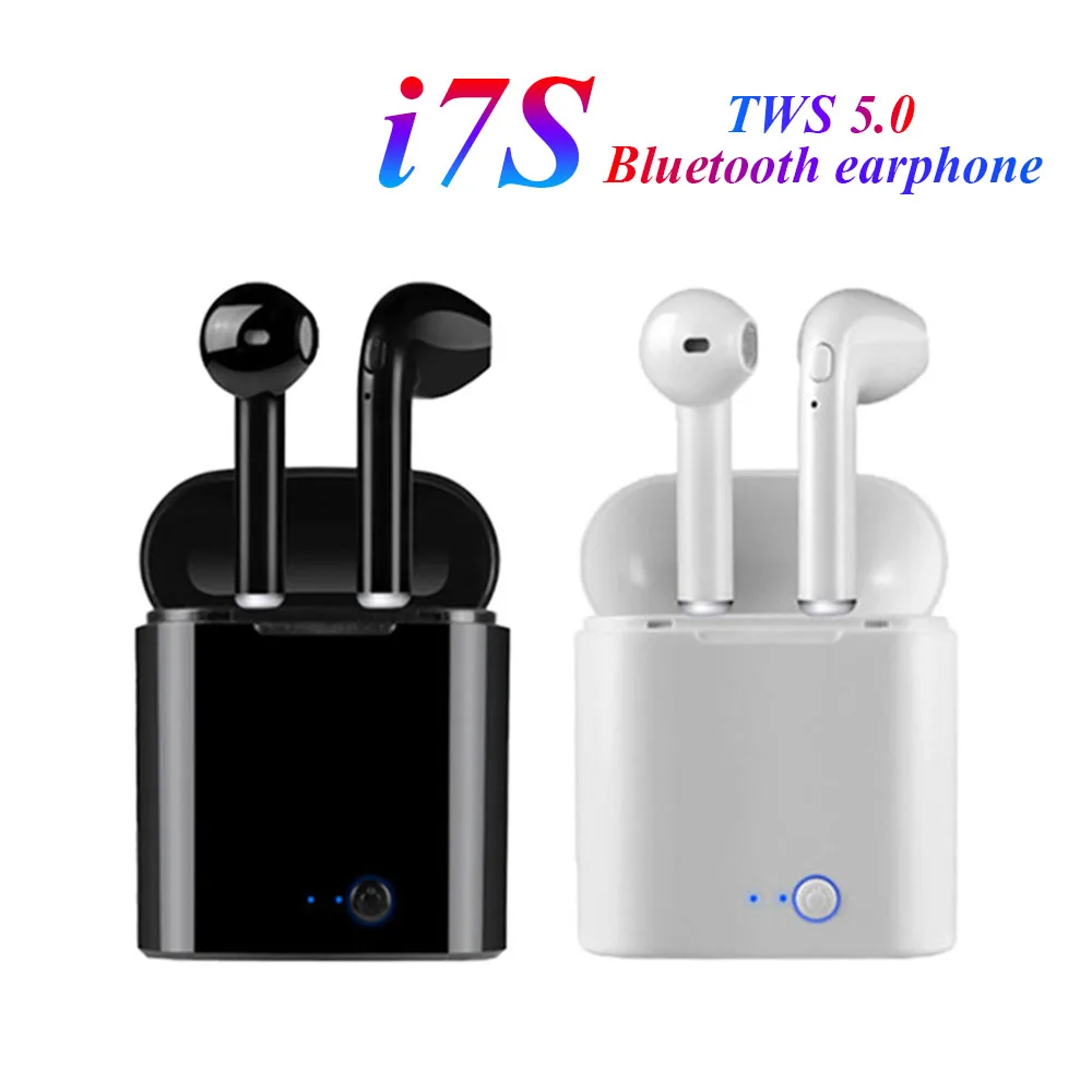 I7s наушники Беспроводная гарнитура Bluetooth спортивные с микрофоном для смартфонов