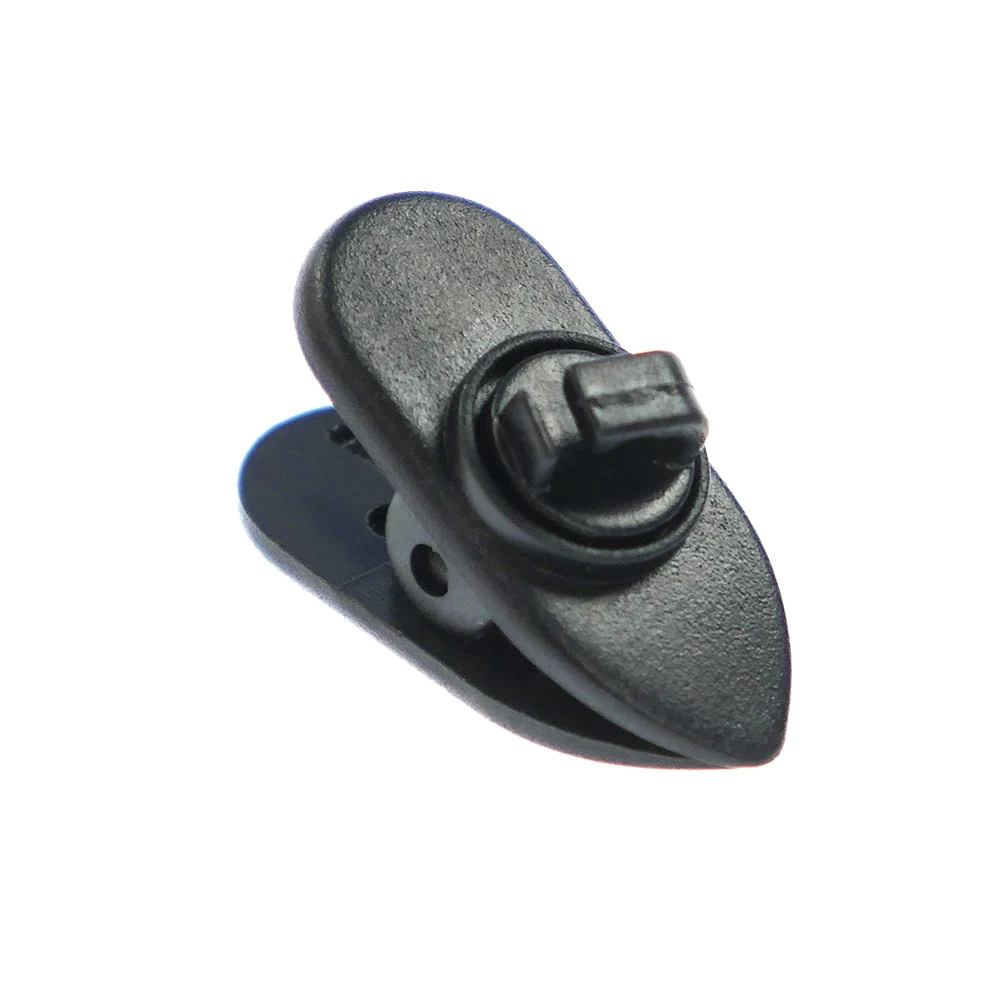 2Pcs Rotary Earphone Clip Headset Earphone Cable Wire Cord Lapel Collar Nip Clamp Holder Mount Black White Earphone Accessories