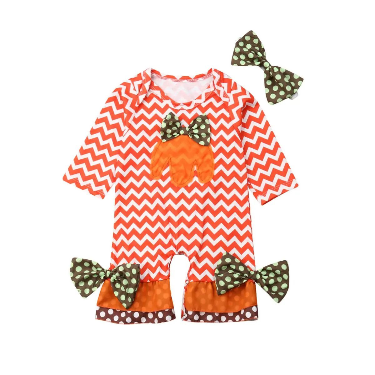 Baby Clothes Autumn girls Clothing Halloween constume bow baby jumpsuit