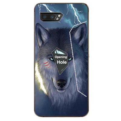 Чехол с рисунком для Asus ROG Phone 2 мягкий чехол из ТПУ ZS660KL 2019 задней крышки телефона