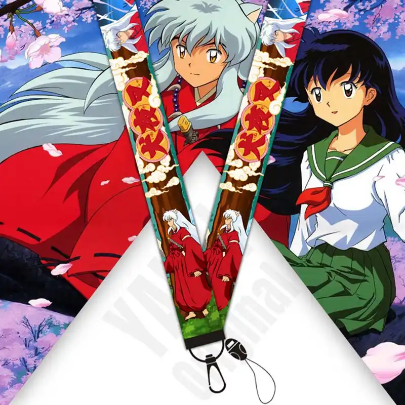 Japan Anime Inuyasha Lanyards Neck Strap Id Card Mobile Phone Strap Usb Badge Holder Rope Key Chain Cute Cosplay Gift Aliexpress