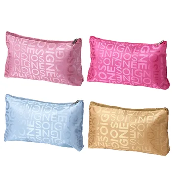 

Waterproof Cosmetic Bag Portable Multifunction Beauty Zipper Travel Letter Makeup Bags Pouch Toiletry Organizer Case Kit Holder