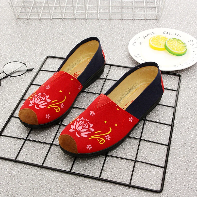

Comfortable Market Trend Generation Shoes Low Top Liuwan WOMEN'S Shoes Flat Spring And Autumn Old Beijing Cloth Shoes