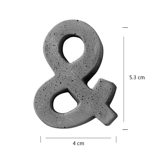 Silicone Cement Mold English Symbols Concrete Stone Wall Handmade Decoration Tool SH0340