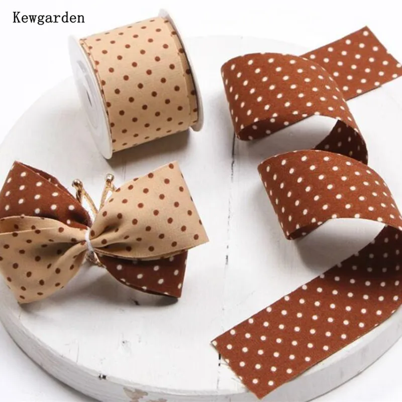 Kewgarden DIY Сделай Сам банты для волос Аксессуары материал точечные ленты 1-1/4 дюйма 1