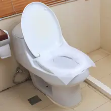 

10Pcs Convenient Sheets Disposable Toilet Seat Cover Mat Travel Portable Toilet Paper Pad Safe Clean Hygienic Soluble in Water