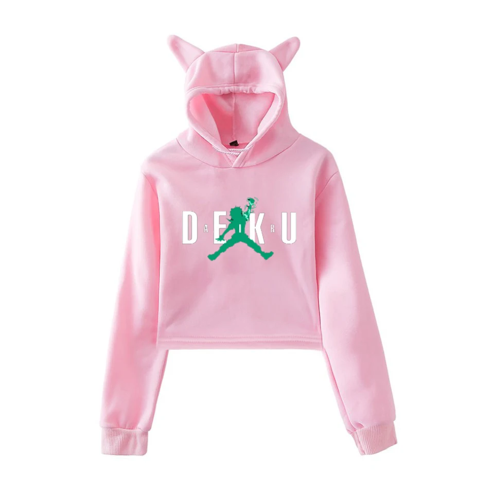 8 Harajuku/толстовки с капюшоном Air D. Luffy DEKU, толстовка с капюшоном в стиле аниме, женская розовая толстовка с капюшоном, одежда для девочек, уличная одежда, зимние топы с длинными рукавами - Цвет: 8