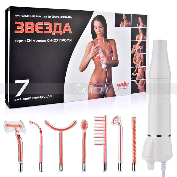 

Hottest High Frequency 7 In 1 Electrotherapy Facial Machine for Skin Tightening Acne Spot Wrinkles Removal