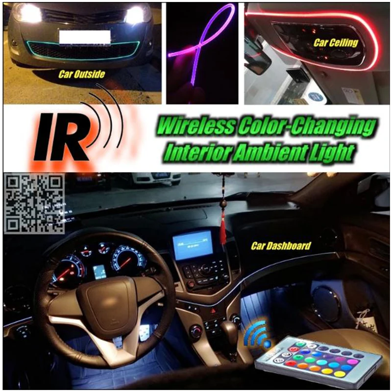 Wireless IR Control NOVOVISU Car Interior Ambient Instrument Panel Dashboard Light For LEXUS RX 300 250 350 LX 460 470 GX NX