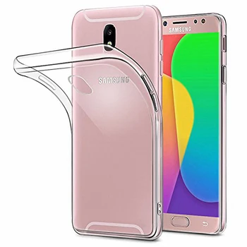 Custodie protettive per cellulari 360 per Samsung Galaxy J7 2017 Versione europea Cover posteriore Trasparente TPU morbido GalaxyJ72017