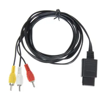 

1.8m 6FT AV TV RCA Game Video Cable Cord for Snes Nintendo 64 N64