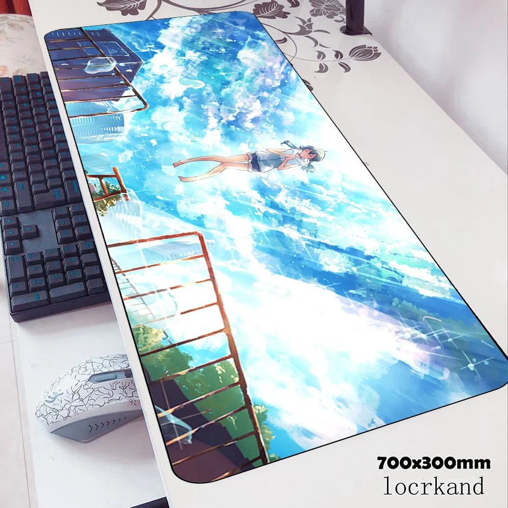 Выветривающийся с вами коврик для мыши 700x300x3 мм аниме компьютерный коврик для мыши геймпад pc gamer игровой коврик милый Настольный коврик офисная подмышка