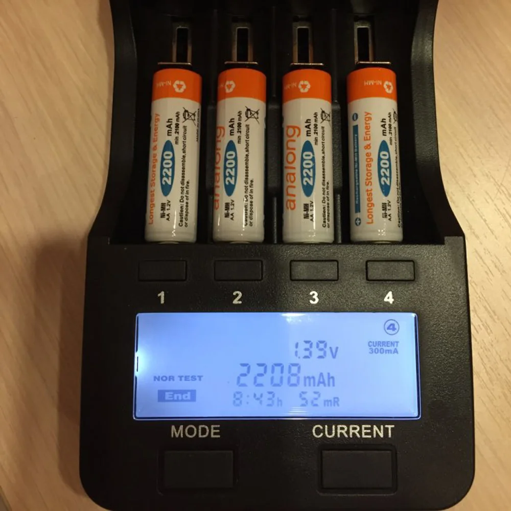 24 шт. оригинальные 1,2 V AA перезаряжаемые батареи analong 2A AA 2200mAh перезаряжаемые ni-mh батарея power Bank батарея