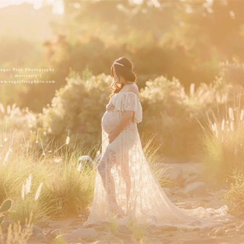 Кружевное платье для беременных платье для фотосъемки свободное платье для беременных