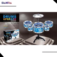 Детский музыкальный барабанный инструмент игрушки 3-5 барабанов симулятор джаз барабан с барабаном клещи обучающая музыкальная обучающая игрушка