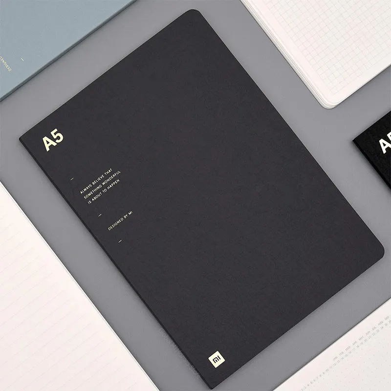 Xiaomi A5 ноутбук студенческий дневник бизнес офисная работа кабинетные канцелярские принадлежности мягкая кожа портативный Tahiti бумага 180 ° плоский график