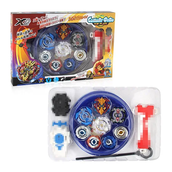 Beyblade Burst набор игрушек Beyblade Arena Beyblade Металл Fusion 4D с пусковой установкой волчок Beyblade игрушки - Цвет: Синий