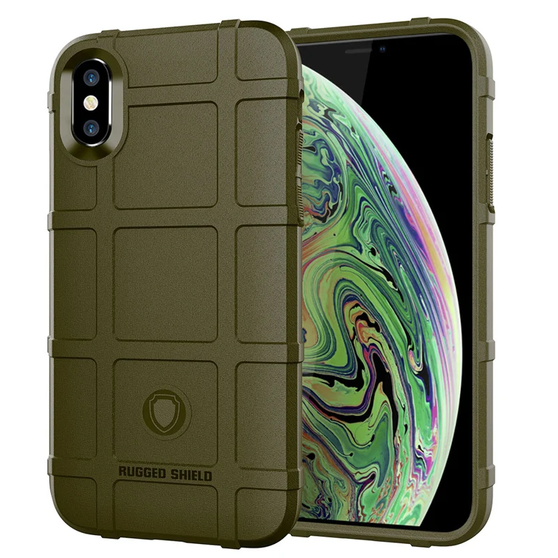 

Rugged Silicone Case Cover For iPhone 11 Pro Max Soft TPU Phone Cases For Apple iPhone 7 8 6S 6 Plus X XS XR Armor Cover Bumper